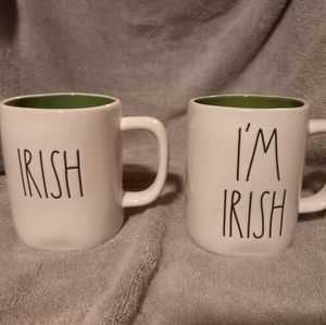 Rae Dunn Irish mugs 2 ct